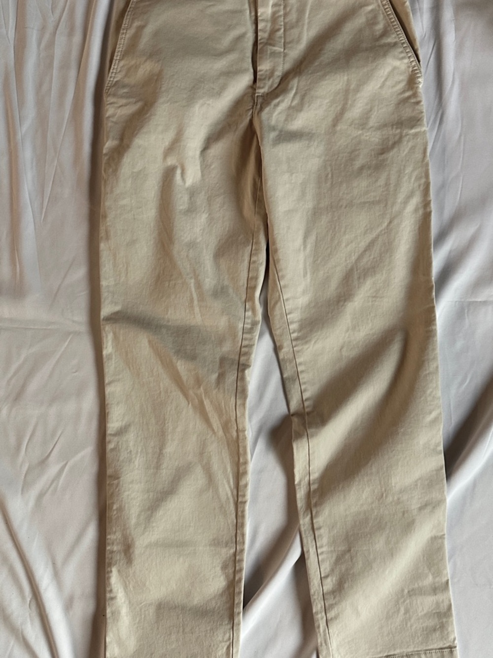 Banana Republic Light Khaki Straight Chino Pants